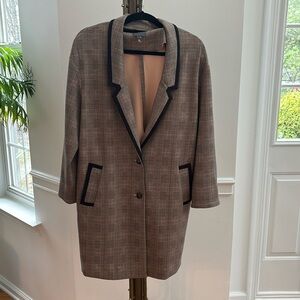 Lysse Plaid Blazer Coat